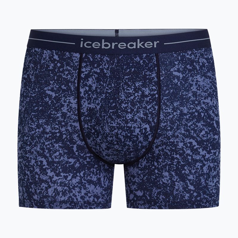 Boxeri termoactivi pentru bărbați Icebreaker Merino 150 Anatomica Moss Bloom midnight navy/aop
