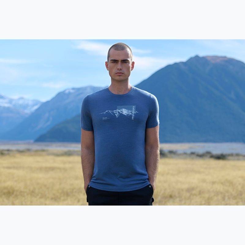 Tricou termoactiv pentru bărbați Icebreaker Merino 150 Tech Lite Pure Altitude Dawn 8