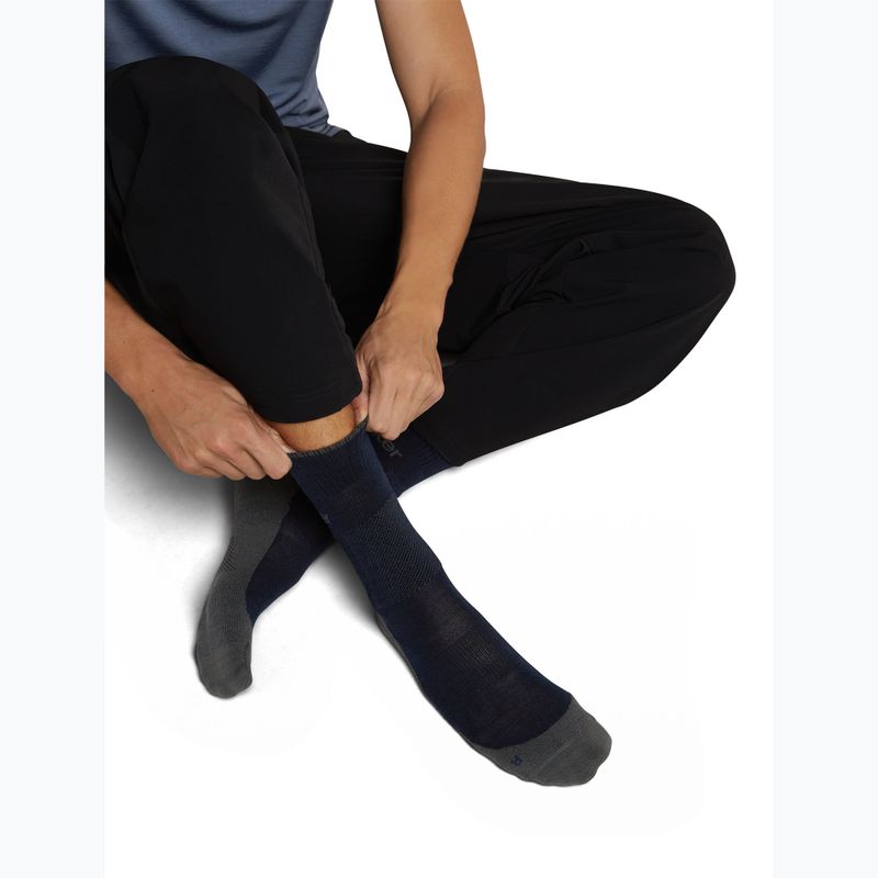 Șosete pentru bărbați Icebreaker Merino Hike+ Medium Crew midnight navy/obsidian 4