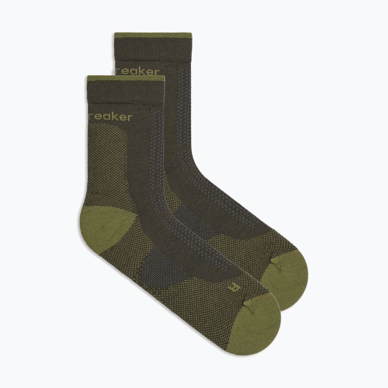 Șosete pentru bărbați Icebreaker Merino Hike+ Ultralight Quarter dark loden/sphagnum