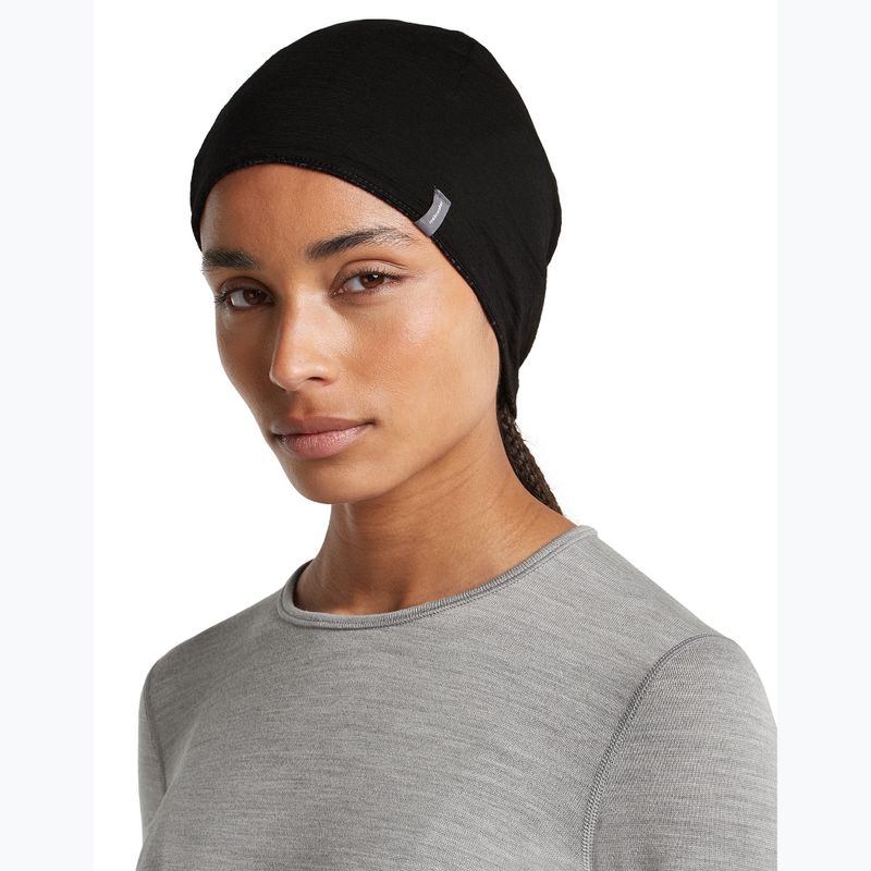 Căciulă icebreaker Merino 260 Oasis Vertex Reversible Beanie Chillwave black/obsidian 10