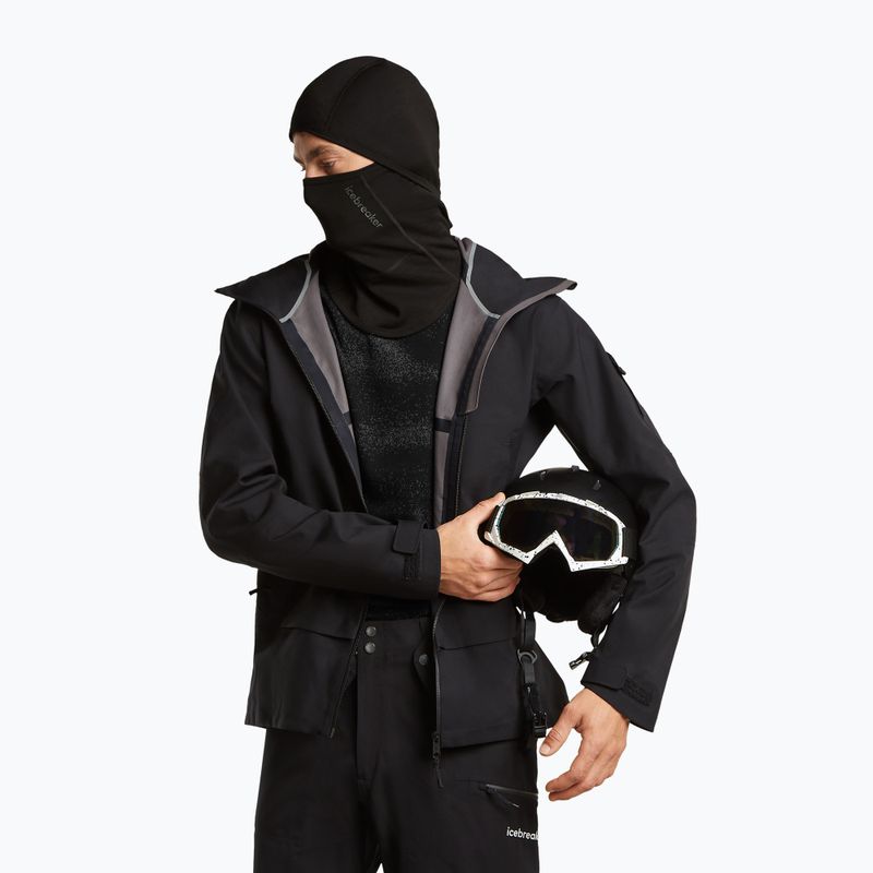 Cagulă Icebreaker Merino 360 RealFleece Elemental Balaclava black 3