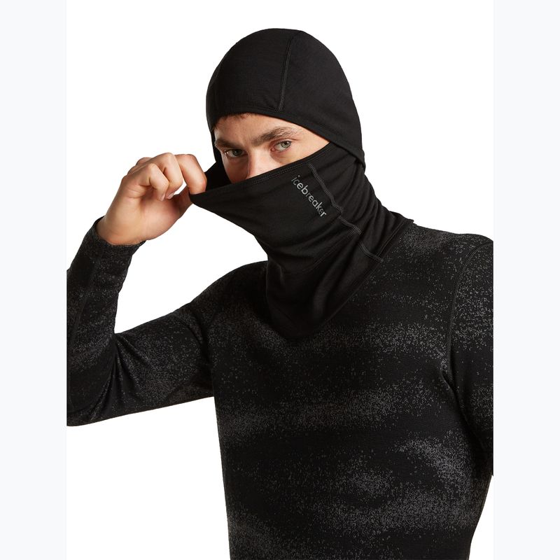 Cagulă Icebreaker Merino 360 RealFleece Elemental Balaclava black 4
