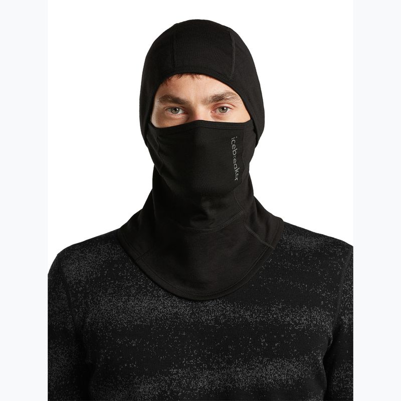 Cagulă Icebreaker Merino 360 RealFleece Elemental Balaclava black 5