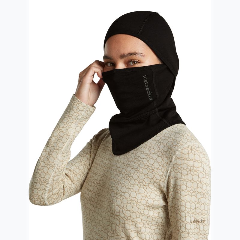 Cagulă Icebreaker Merino 360 RealFleece Elemental Balaclava black 8