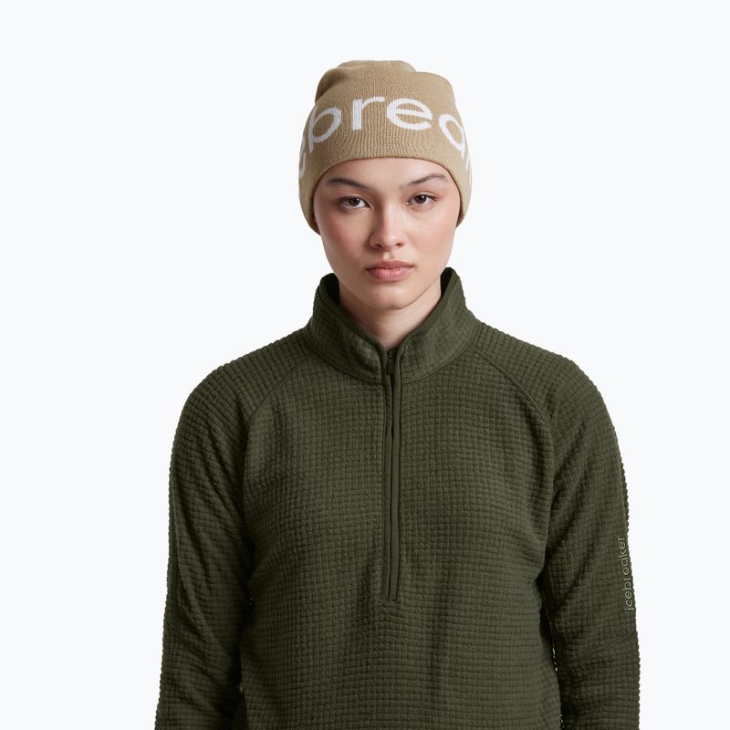 Căciulă de iarnă icebreaker Merino Icebreaker Beanie cumin/ecru heather 5
