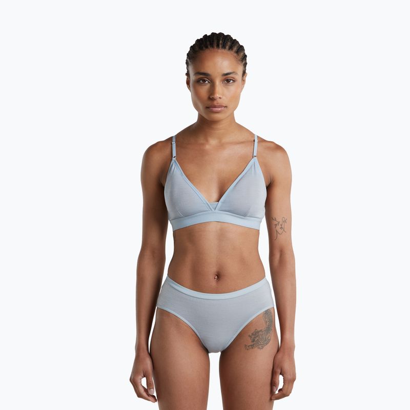 Sutien termoactiv icebreaker Merino 150 Siren Bra Inserts zinc blue 2