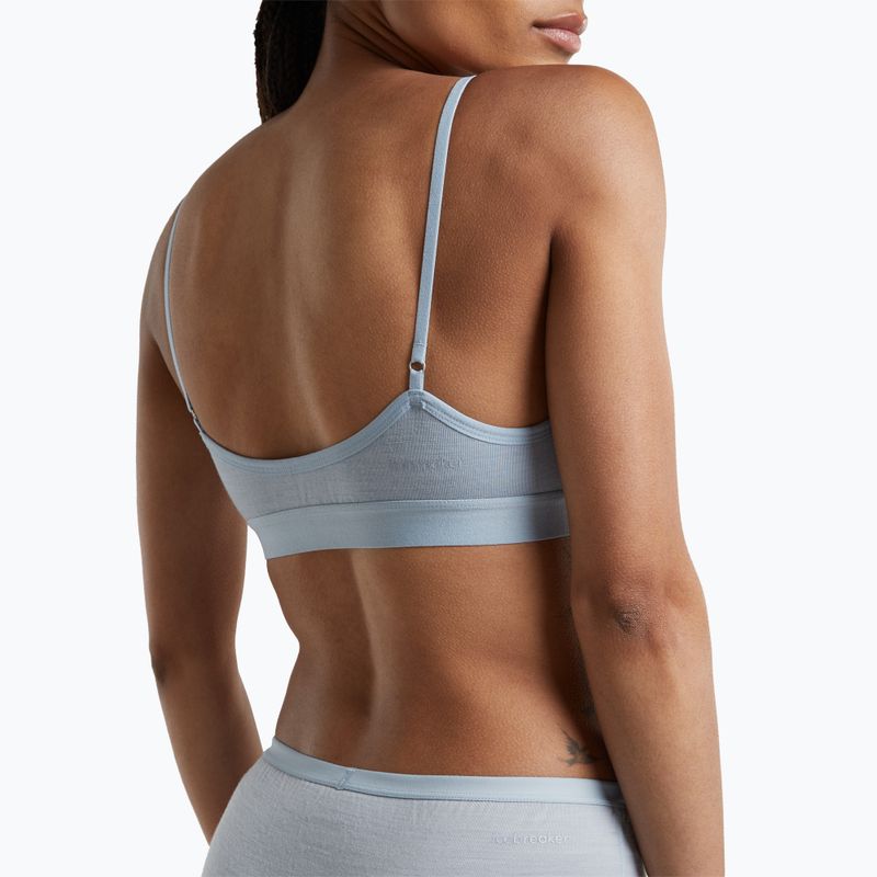 Sutien termoactiv icebreaker Merino 150 Siren Bra Inserts zinc blue 6