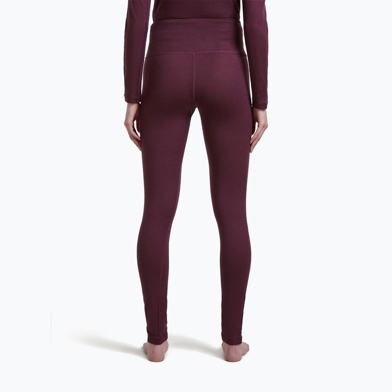 Pantaloni termoactivi pentru femei Icebreaker Merino 200 Oasis High Rise Leggins dark berry 3