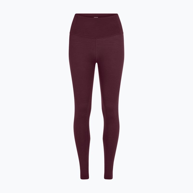 Pantaloni termoactivi pentru femei Icebreaker Merino 200 Oasis High Rise Leggins dark berry 6