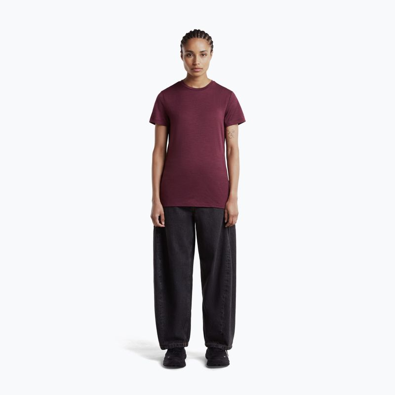 Tricou de trekking pentru femei icebreaker Merino 150 Tech Lite III dark berry 4