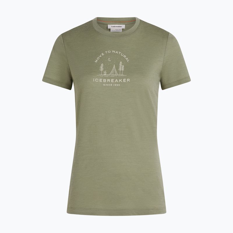 Tricou termoactiv pentru femei Icebreaker Merino 150 Tech Lite Peaceful Pass Lichen 7