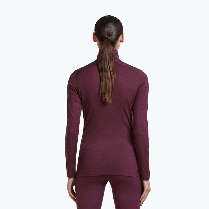 Bluză termoactivă pentru femei Icebreaker 200 Oasis LS Half Zip dark berry 3