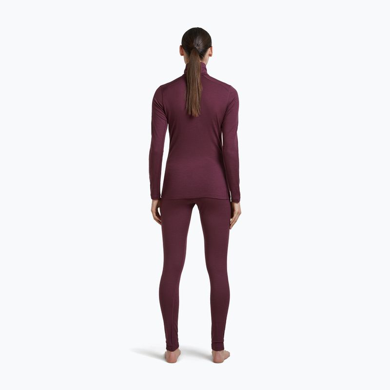 Bluză termoactivă pentru femei Icebreaker 200 Oasis LS Half Zip dark berry 5