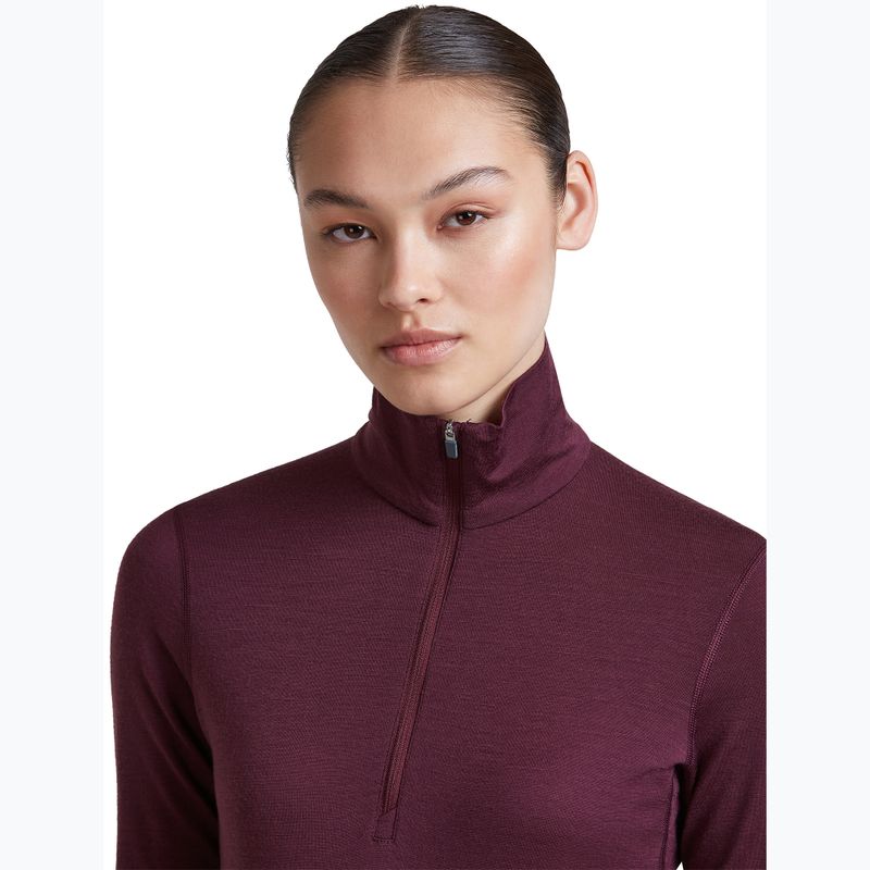 Bluză termoactivă pentru femei Icebreaker 200 Oasis LS Half Zip dark berry 6