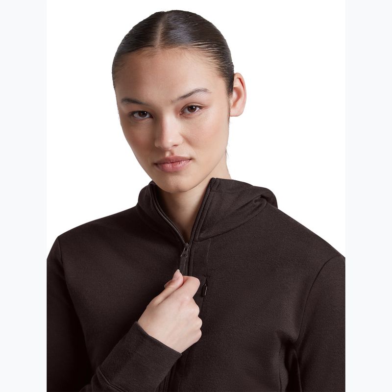 Bluză pentru femei Icebreaker Merino 260 Quantum IV LS Zip Hoodie bittersweet 6