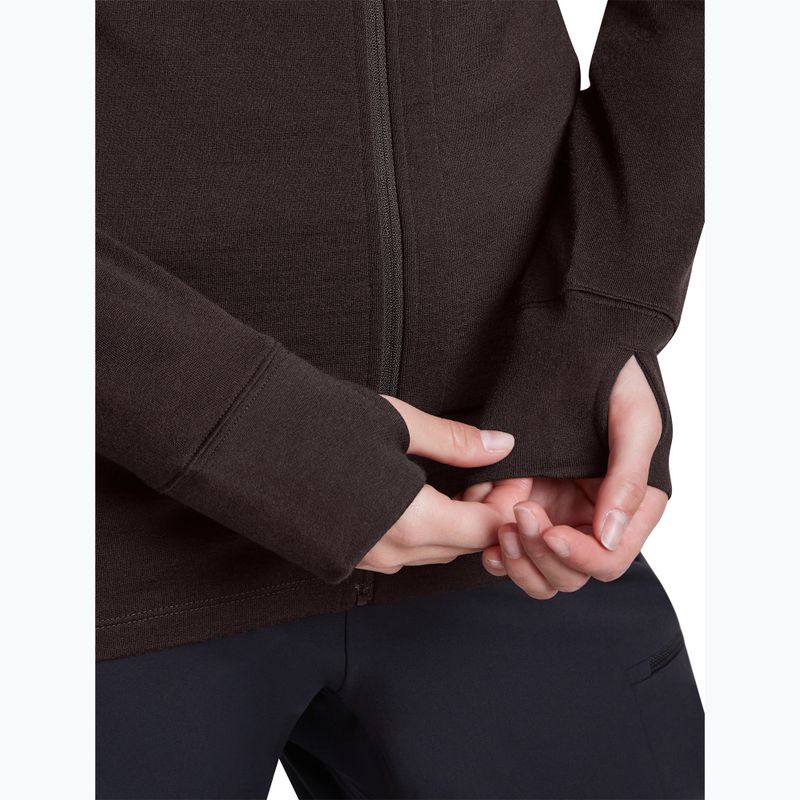 Bluză pentru femei Icebreaker Merino 260 Quantum IV LS Zip Hoodie bittersweet 8