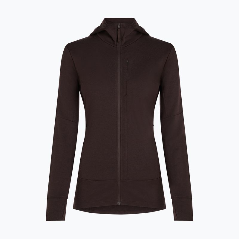 Bluză pentru femei Icebreaker Merino 260 Quantum IV LS Zip Hoodie bittersweet 9