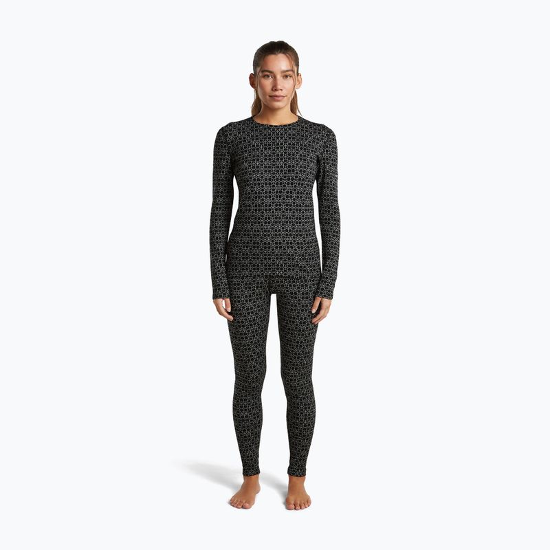 Pantaloni termoactivi pentru femei icebreaker Merino 260 Tech Vertex High Rise black/snow 2