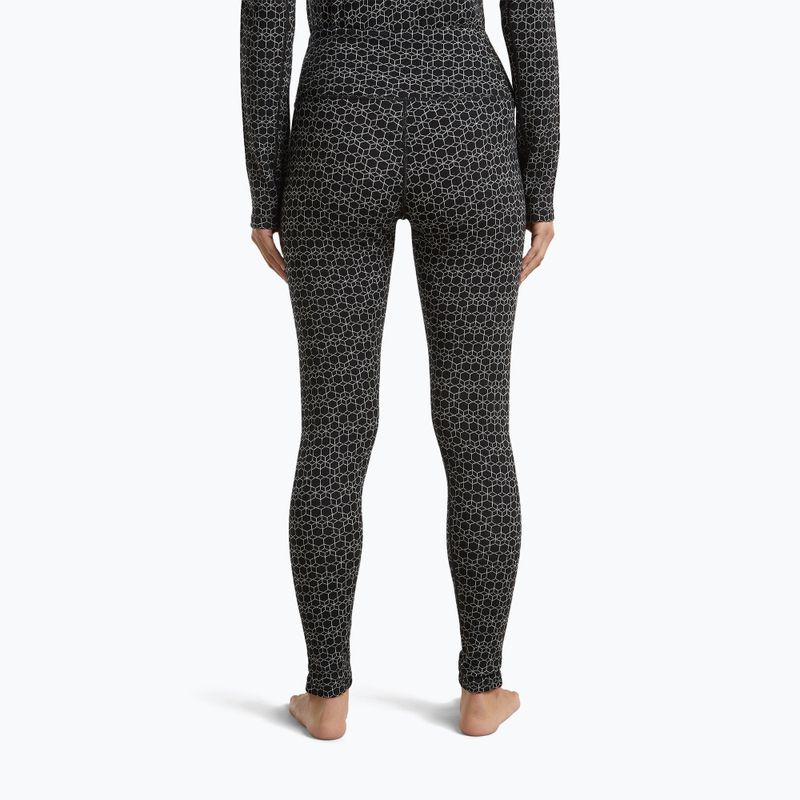 Pantaloni termoactivi pentru femei icebreaker Merino 260 Tech Vertex High Rise black/snow 3