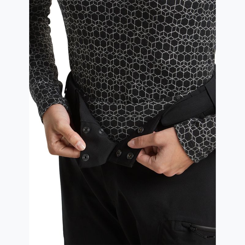 Pantaloni termoactivi pentru femei icebreaker Merino 260 Tech Vertex High Rise black/snow 4