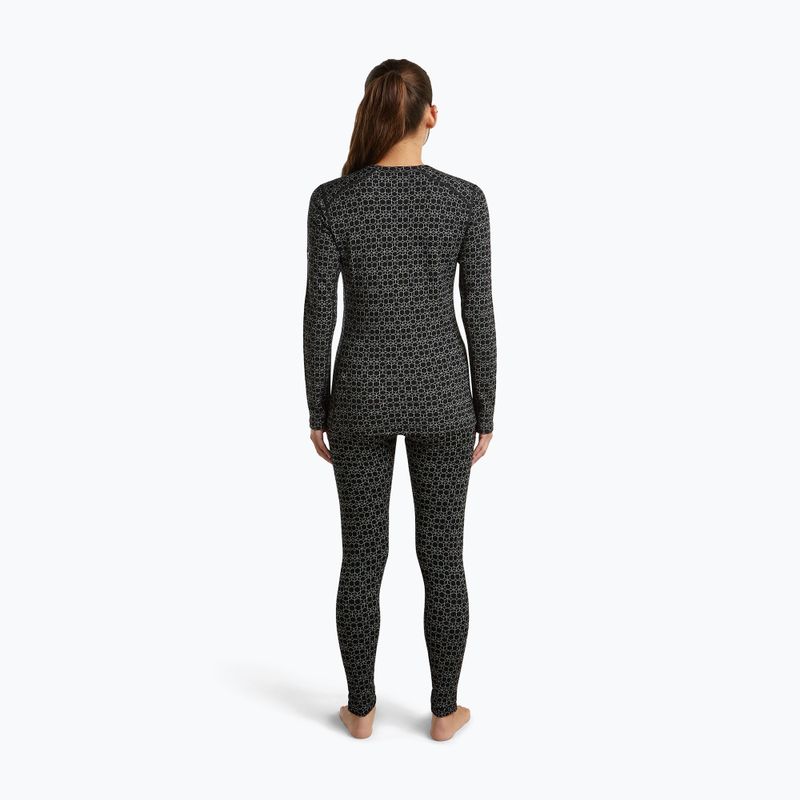 Bluză termoactivă pentru femei Icebreaker Merino 260 Tech Vertex Crewe Black/Snow 4