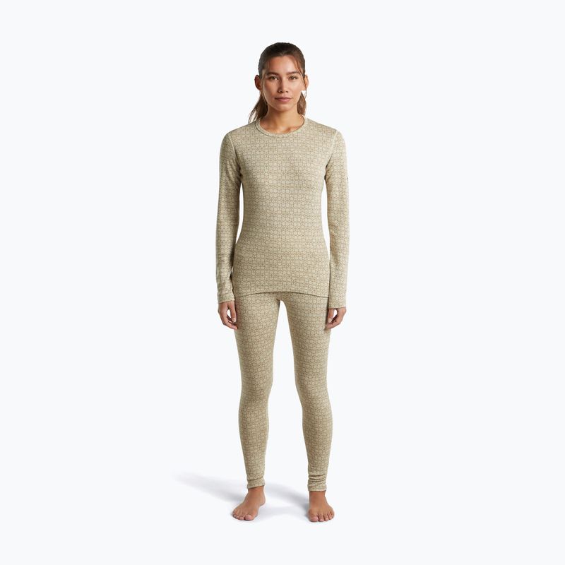 Bluză termoactivă pentru femei Icebreaker Merino 260 Tech Vertex Crewe Undyed/Cumin 2