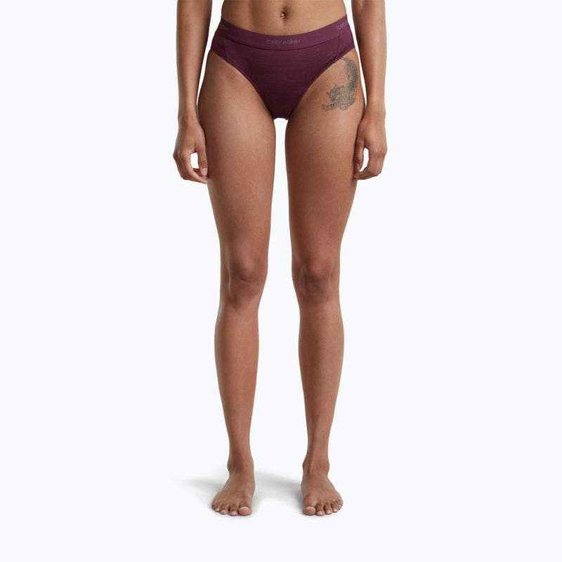 Chiloți termoactivi pentru femei Icebreaker Merino 125 Cool-Lite Sprite Hipster dark berry 2