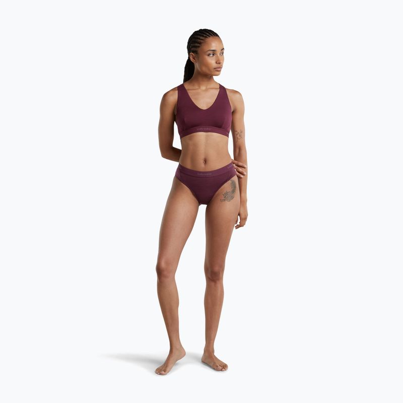 Chiloți termoactivi pentru femei Icebreaker Merino 125 Cool-Lite Sprite Hipster dark berry 3