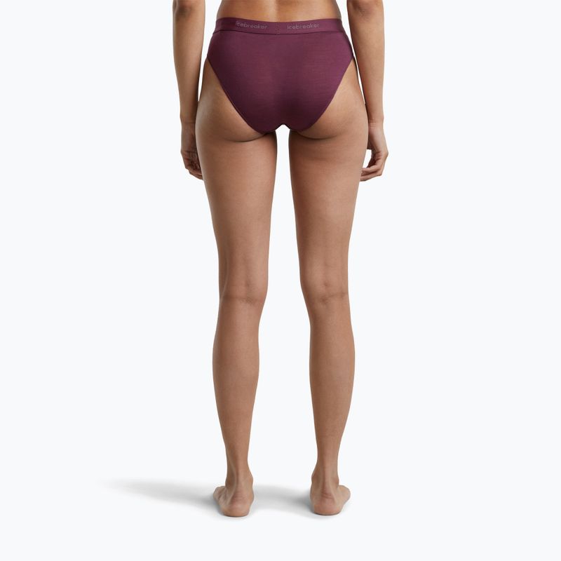 Chiloți termoactivi pentru femei Icebreaker Merino 125 Cool-Lite Sprite Hipster dark berry 4