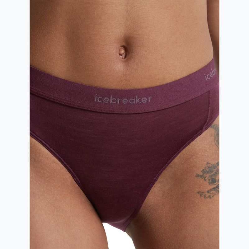 Chiloți termoactivi pentru femei Icebreaker Merino 125 Cool-Lite Sprite Hipster dark berry 6