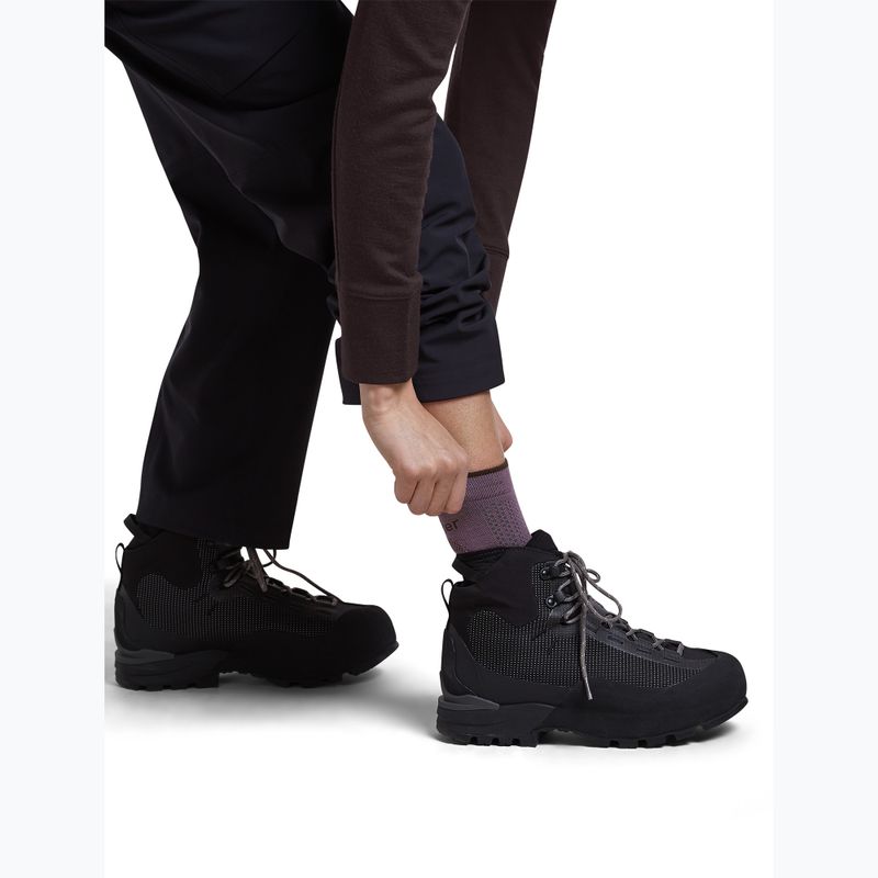 Șosete pentru femei Icebreaker Merino Hike+ Ultralight Quarter grey plum/bittersweet 5