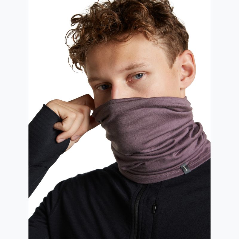 Eșarfă multifuncțională icebreaker Flexi Chute grey plum 4