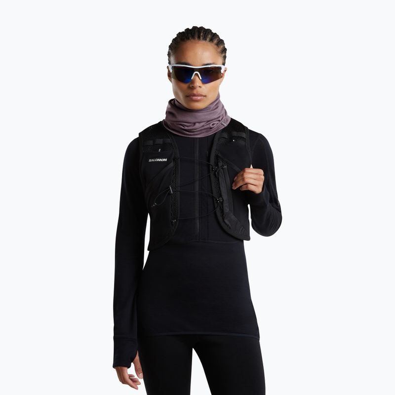 Eșarfă multifuncțională icebreaker Flexi Chute grey plum 5