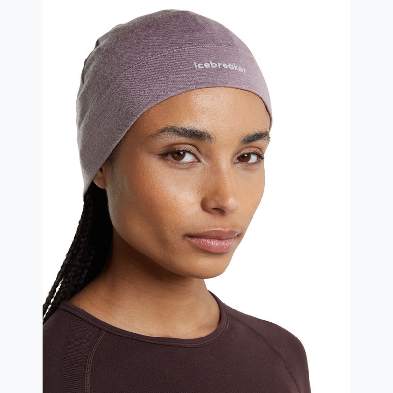 Căciulă de iarnă icebreaker Merino 200 Oasis Beanie grey plum 8