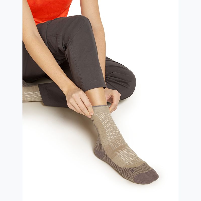 Șosete pentru femei Icebreaker Merino Hike+ Ultralight Quarter pink quartz/porcini 4