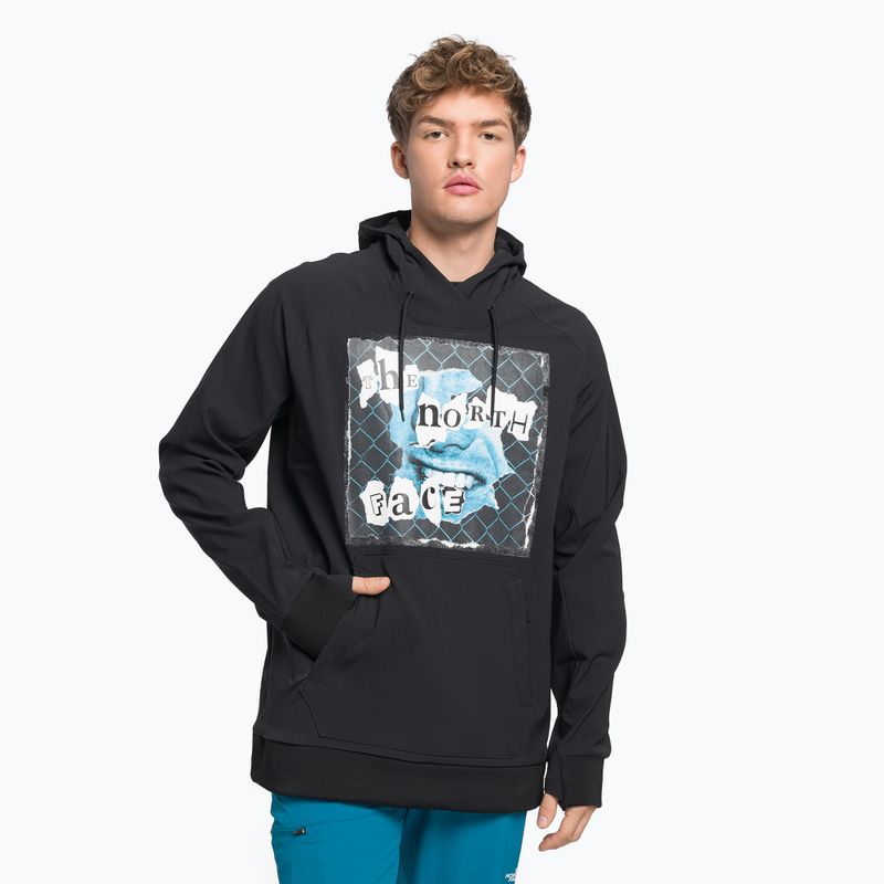 Hanorac de trekking pentru bărbați The North Face Printed Tekno Hoodie negru NF0A7ZUHKY41