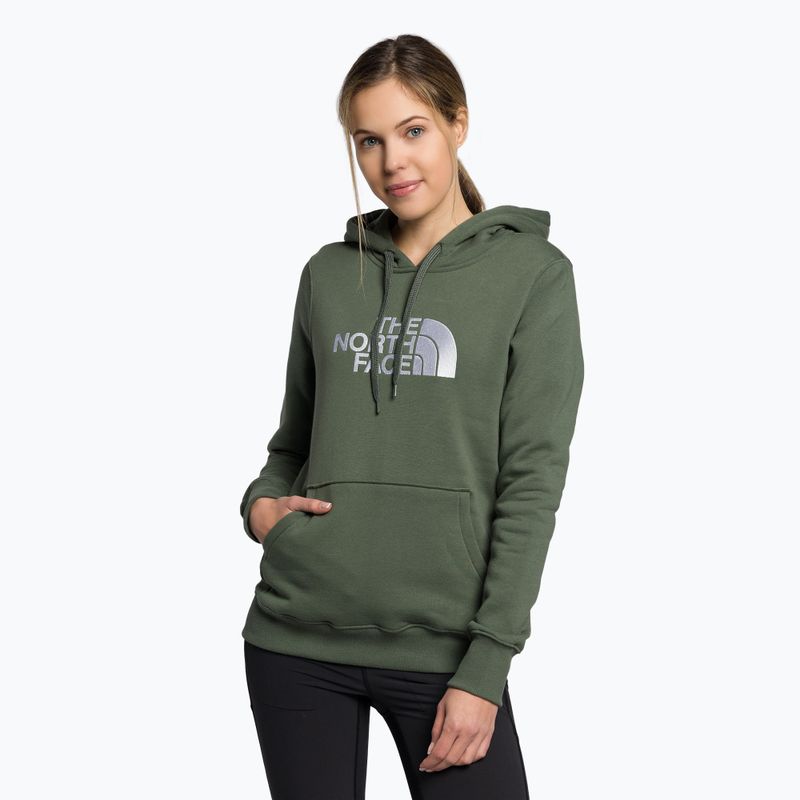 Hanorac de trekking pentru femei The North Face Drew Peak Pullover Hoodie verde NF0A55ECNYC1
