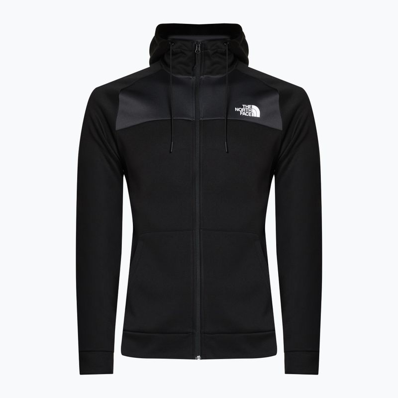 Bluză de trekking pentru bărbați The North Face Reaxion Fleece F/Z Hoodie negru-gri NF0A7Z9OKT01