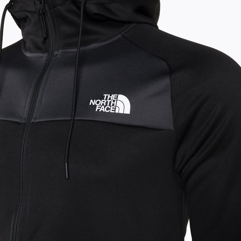 Bluză de trekking pentru bărbați The North Face Reaxion Fleece F/Z Hoodie negru-gri NF0A7Z9OKT01 3