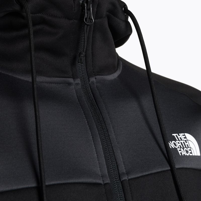 Bluză de trekking pentru bărbați The North Face Reaxion Fleece F/Z Hoodie negru-gri NF0A7Z9OKT01 4
