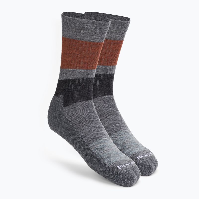 Smartwool Everyday Blocked Stripe Crew șosete de trekking gri SW001940052