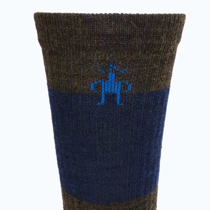 Smartwool Everyday Blocked Stripe Crew șosete de trekking verde-albastru SW001940D11 3