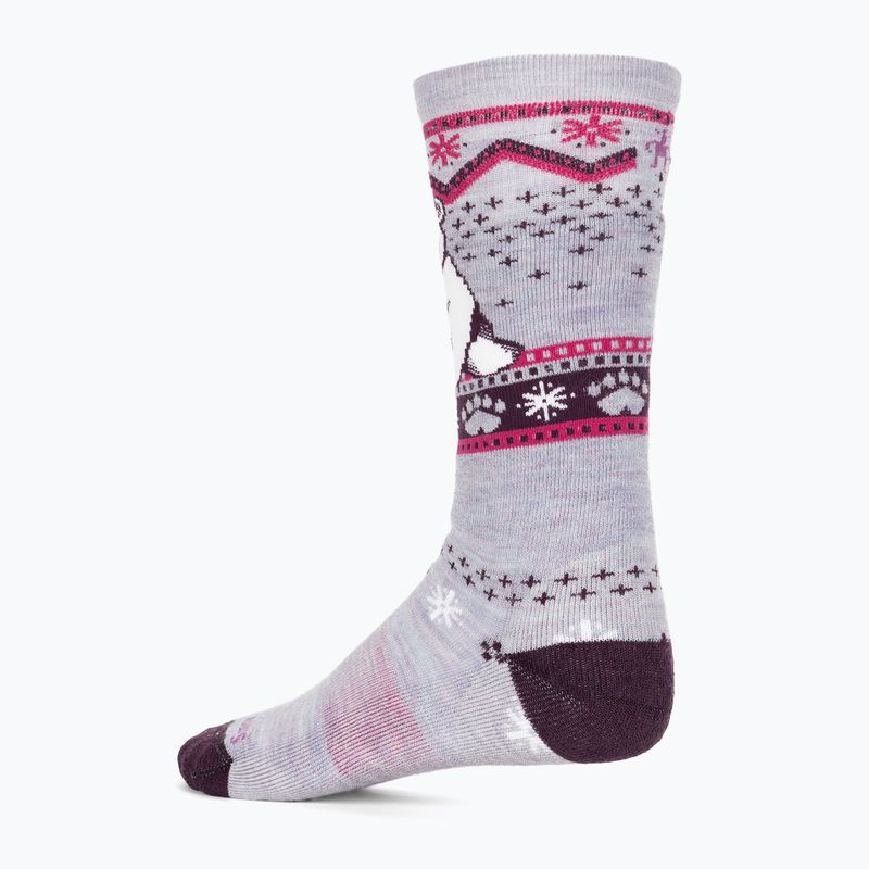 Șosete pentru copii Smartwool Wintersport Full Cushion Polar Bear Pattern OTC purple eclipse 2