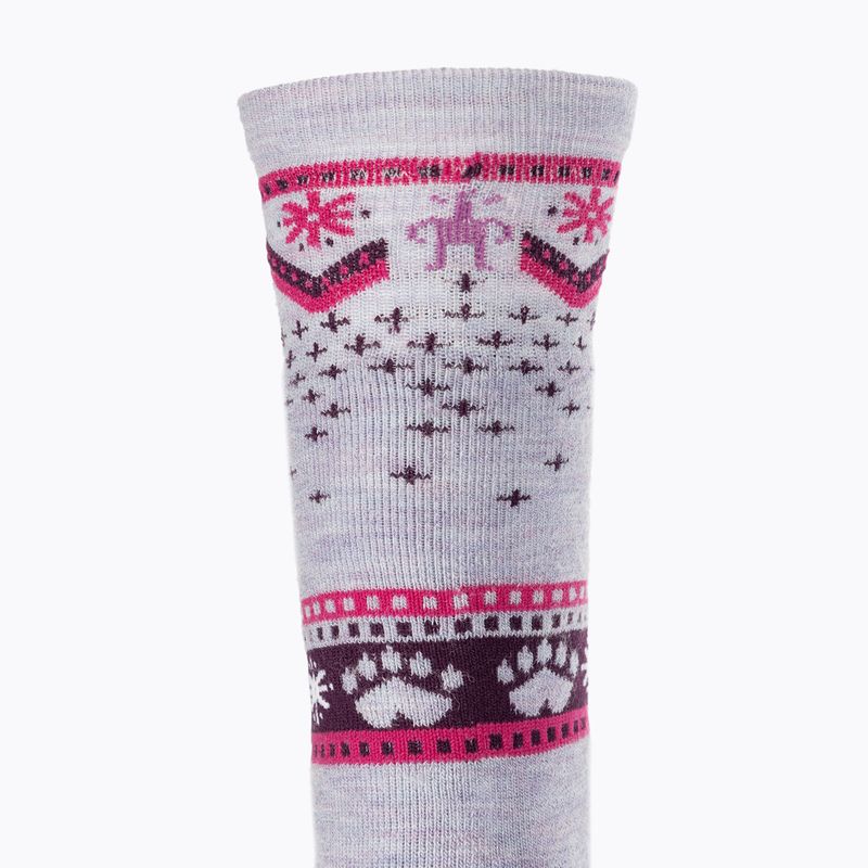 Șosete pentru copii Smartwool Wintersport Full Cushion Polar Bear Pattern OTC purple eclipse