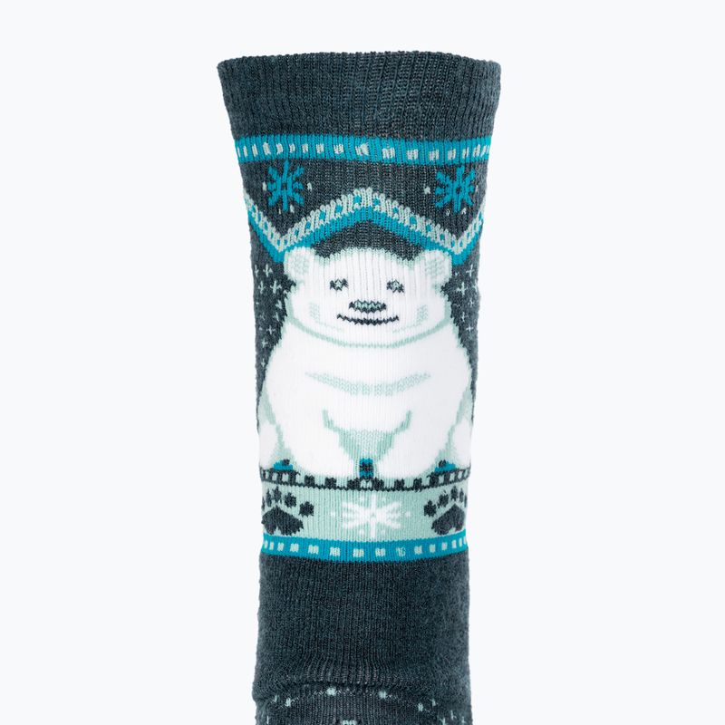 Șosete pentru copii Smartwool Wintersport Full Cushion Polar Bear Pattern OTC twilight blue 3