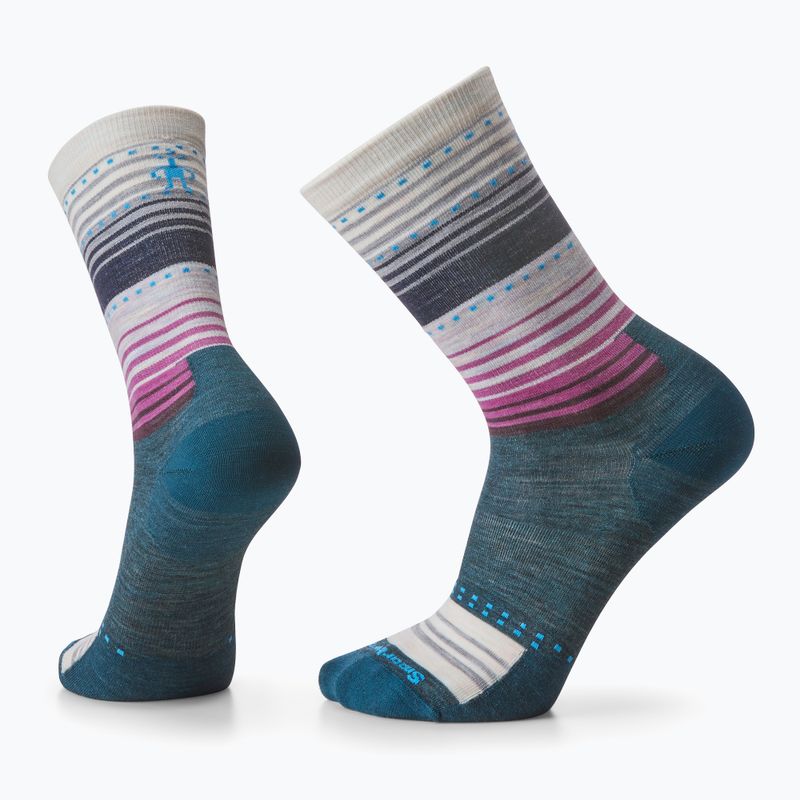 Șosete de trekking Smartwool Everyday Stitch Stripe Crew twilight blue