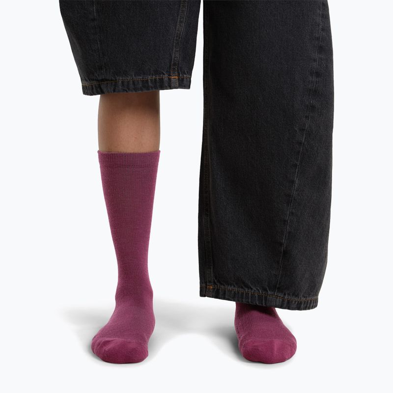 Șosete pentru femei Icebreaker Merino Lifestyle Light Crew dark berry 3