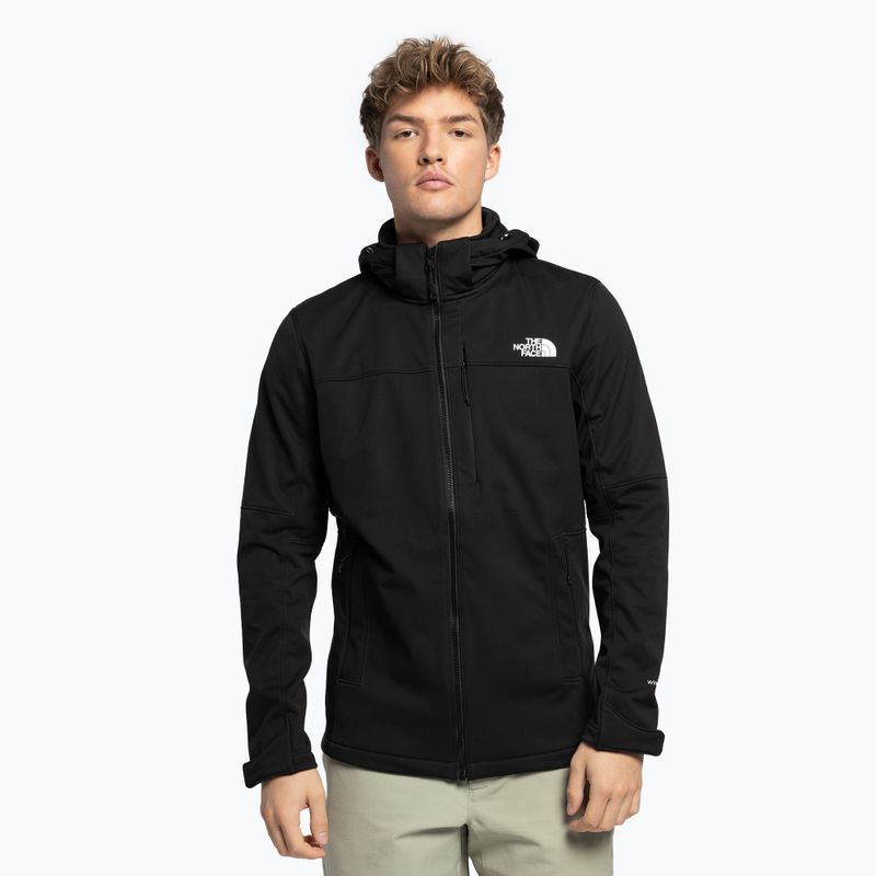 Jachetă softshell pentru bărbați The North Face Diablo Softshell cu glugă detașabilă negru NF0A7ZFSKX71