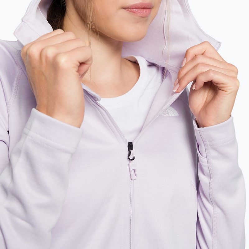 Hanorac de trekking pentru femei The North Face AO Midlayer FZ Hoodie alb NF0A5IFI91N1 5